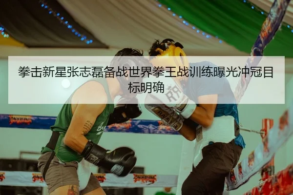 拳击新星张志磊备战世界拳王战训练曝光冲冠目标明确